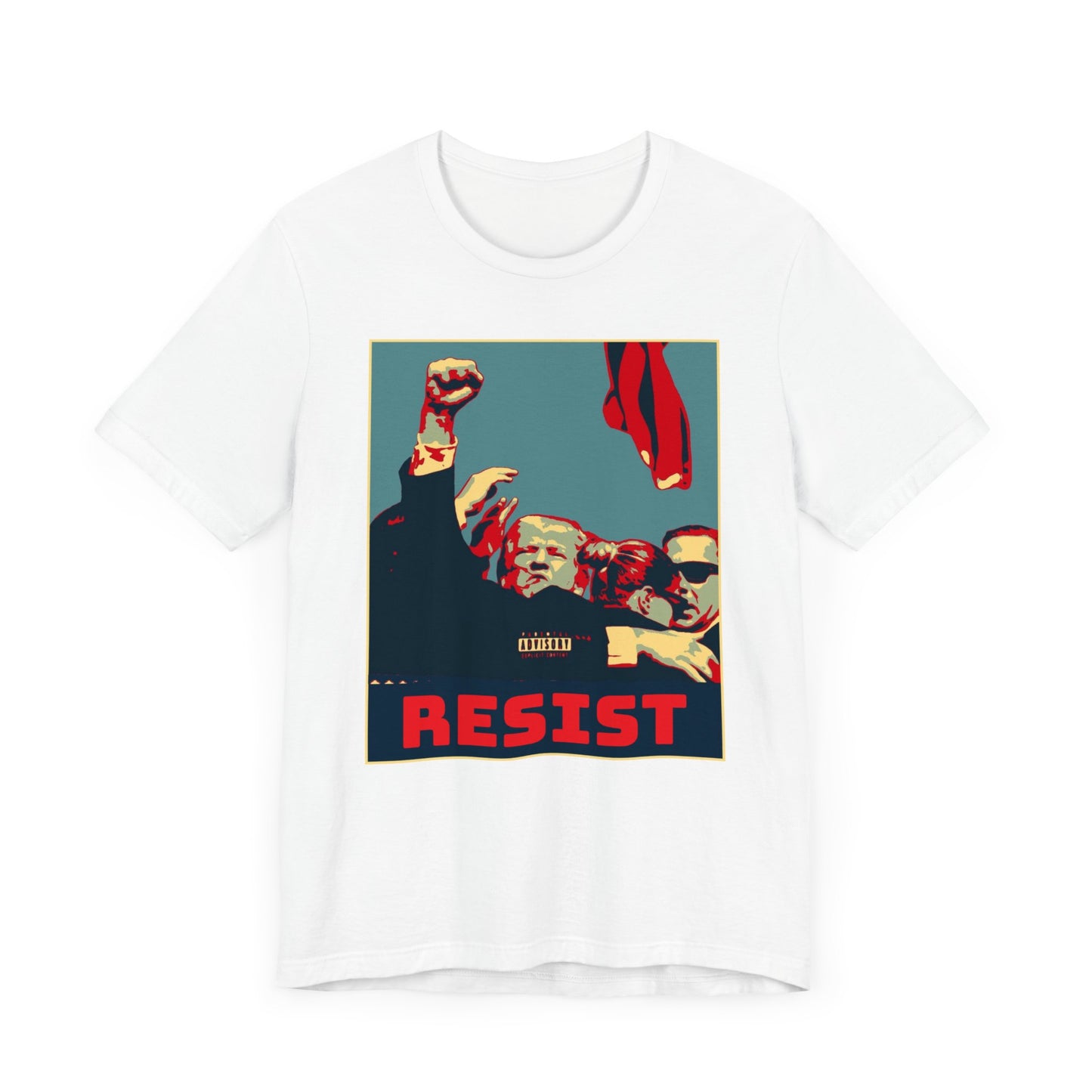 Donald Trump Resist Poster Art T-Shirt | Soft, Lightweight Cotton Tee