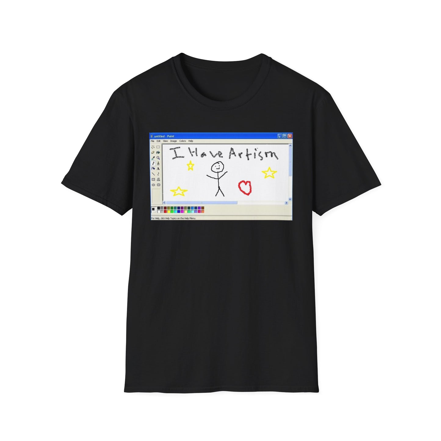 Vintage 90s MS Paint Graphic Design Humor Unisex t-Shirt