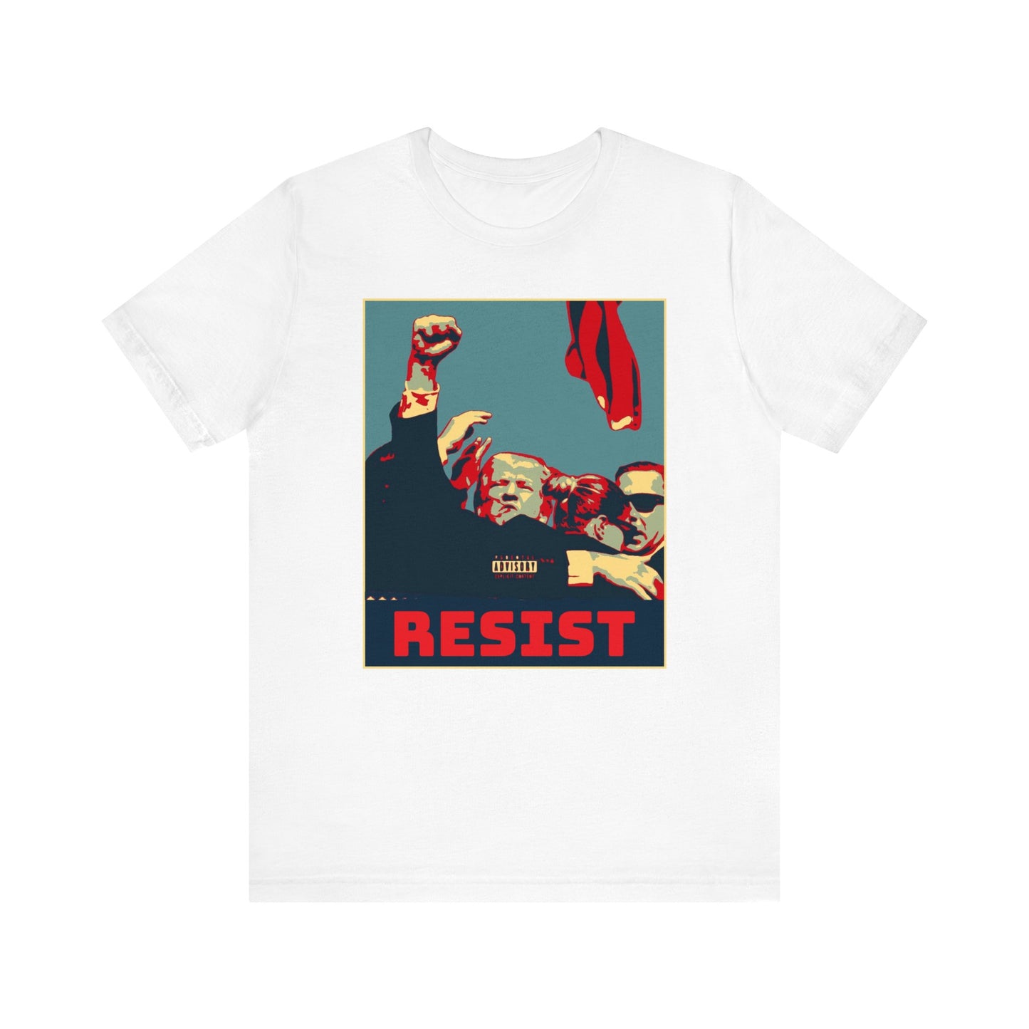 Donald Trump Resist Poster Art T-Shirt | Soft, Lightweight Cotton Tee