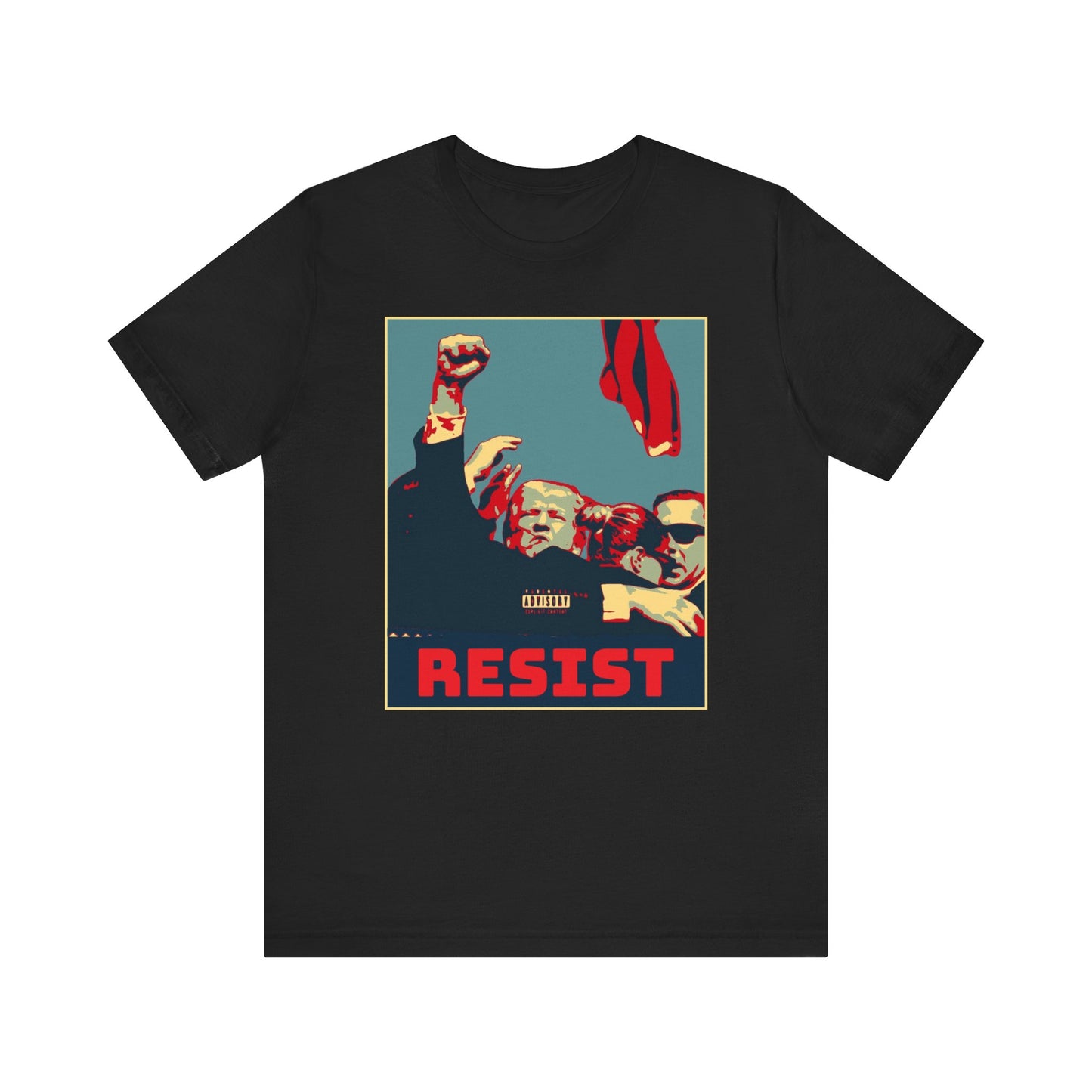 Donald Trump Resist Poster Art T-Shirt | Soft, Lightweight Cotton Tee