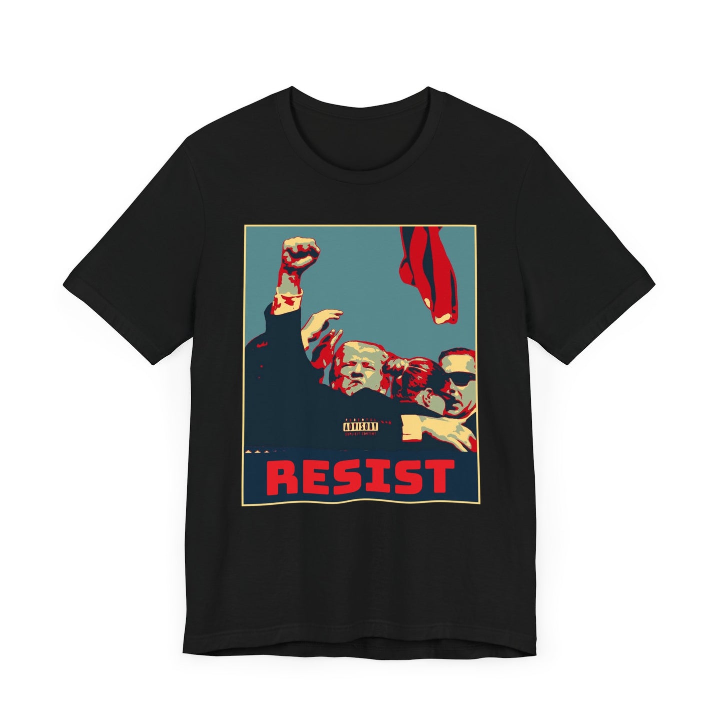 Donald Trump Resist Poster Art T-Shirt | Soft, Lightweight Cotton Tee