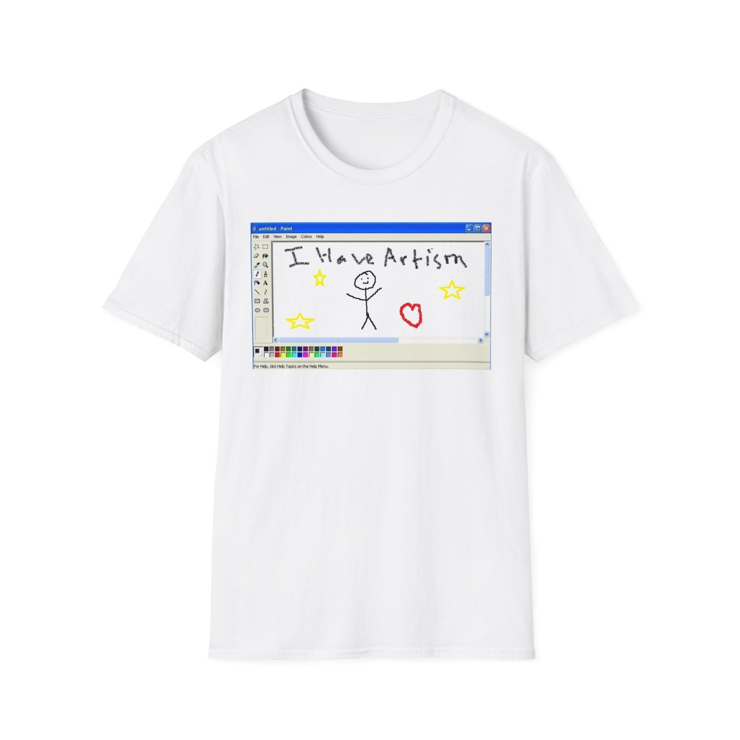 Vintage 90s MS Paint Graphic Design Humor Unisex t-Shirt